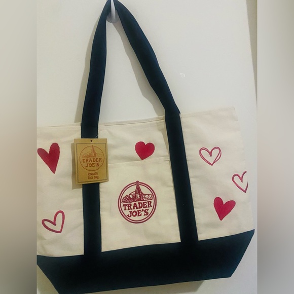 Trader Joe'S Handbags - Trader Joe’s embroidery canvas tote
